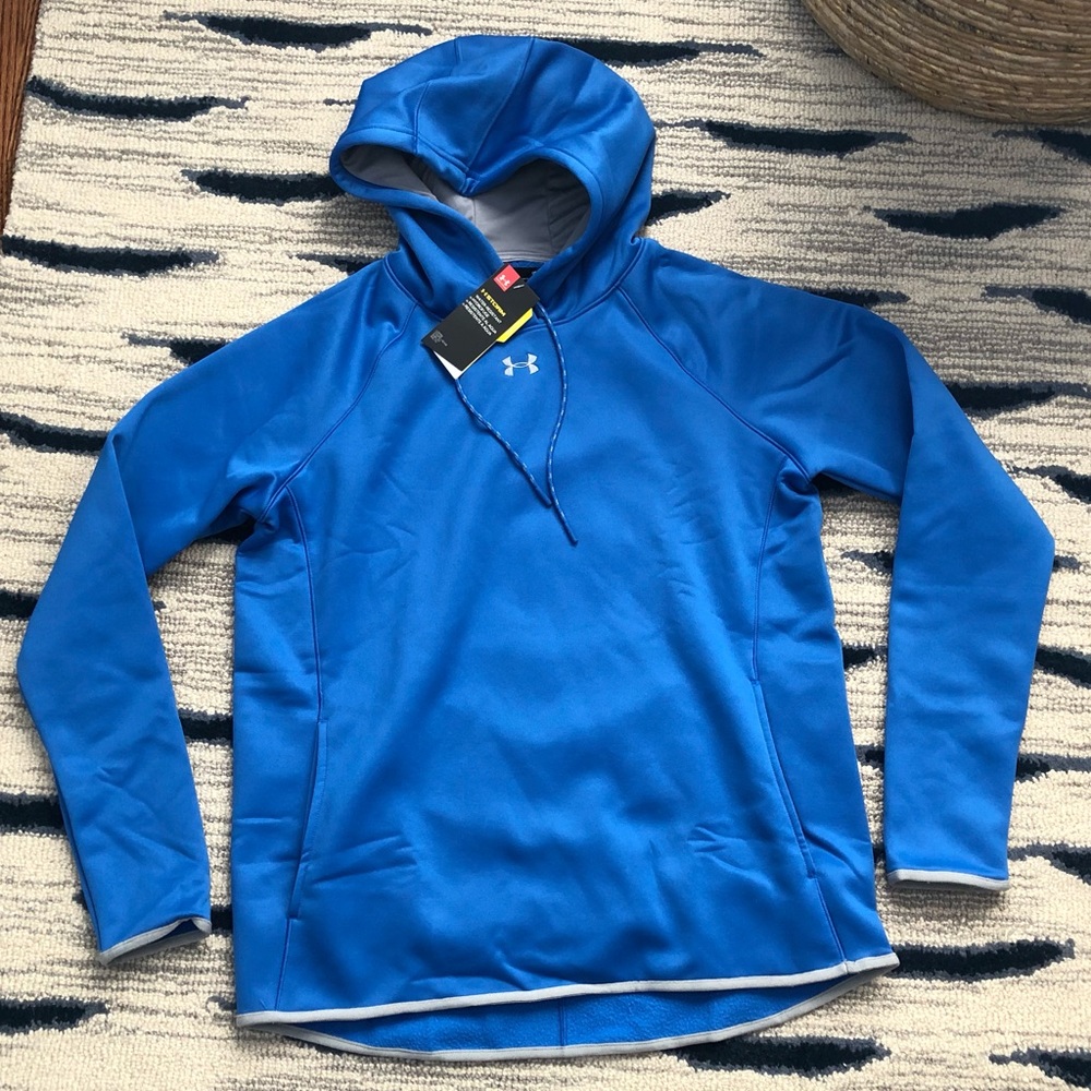 🆕 Under Armour Sweatshirt Hoodie Women’s L Blue